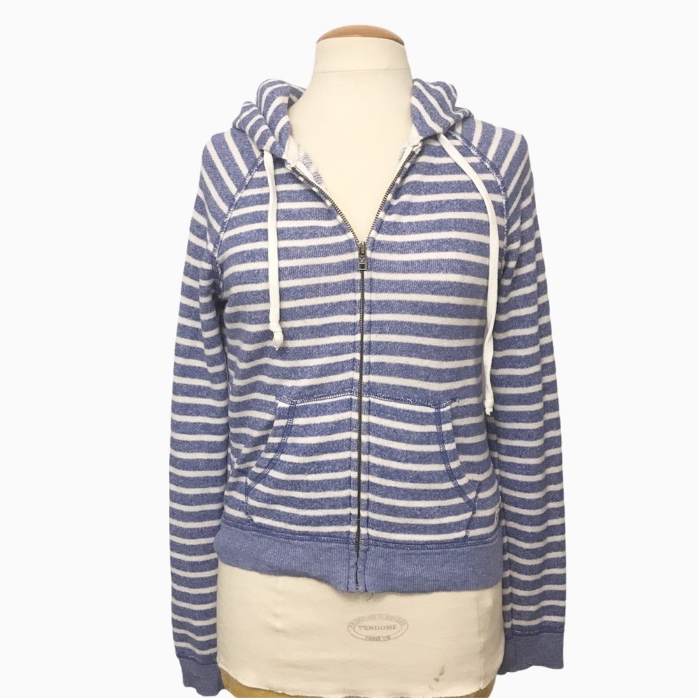 American eagle outfitters Striped Zip up Hoodie S